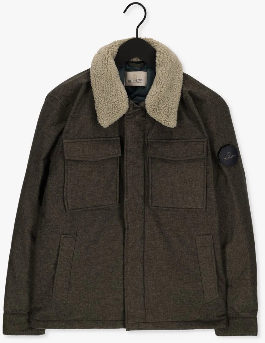 DSTREZZED groene dstrezzed jack carpenter wool lt. melange