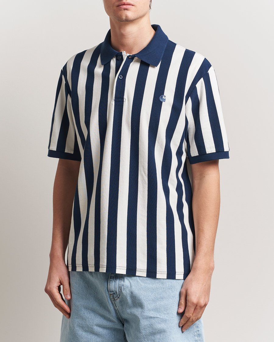 Carhartt WIP Boynton Piqué Polo Blue