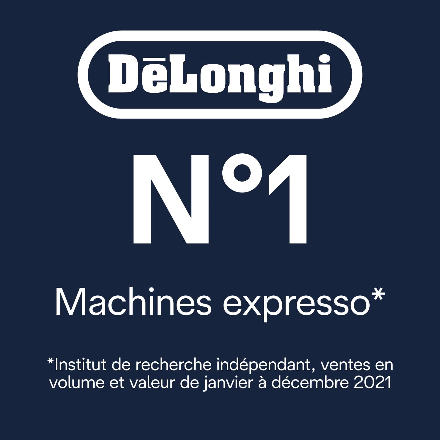 De'Longhi La Specialista Arte EC9155.MB, Machine Expresso Manuelle, Moulin intégré avec 8 finesses de mouture, Contrôle Actif de la Température, Buse vapeur MyLatte Art, Métal/Noir [Classe énergétique A+]