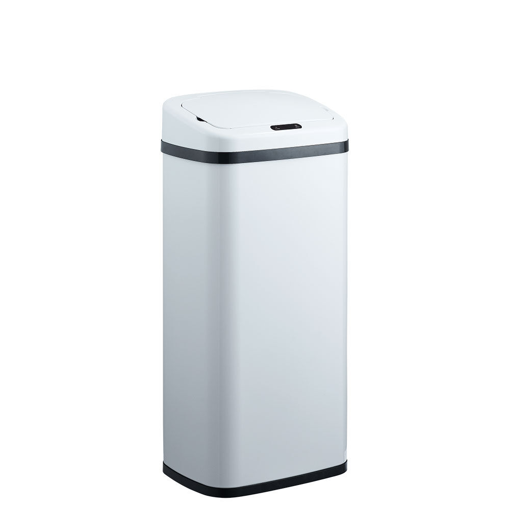 Poubelle automatique blanc opaque 40 L