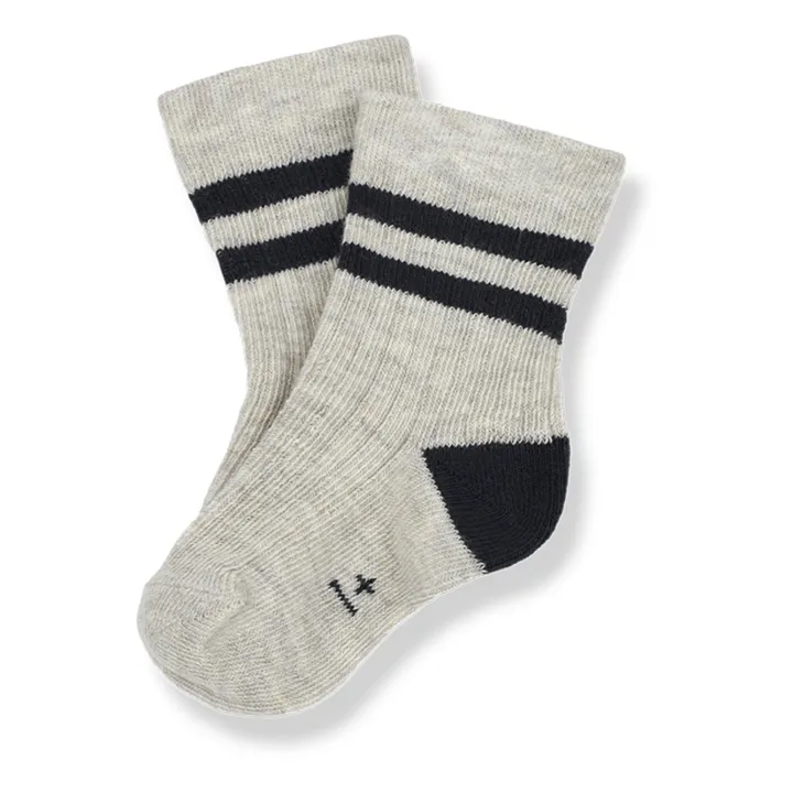 1+ in the family Chaussettes Rodolfo Rayées | Gris anthracite
