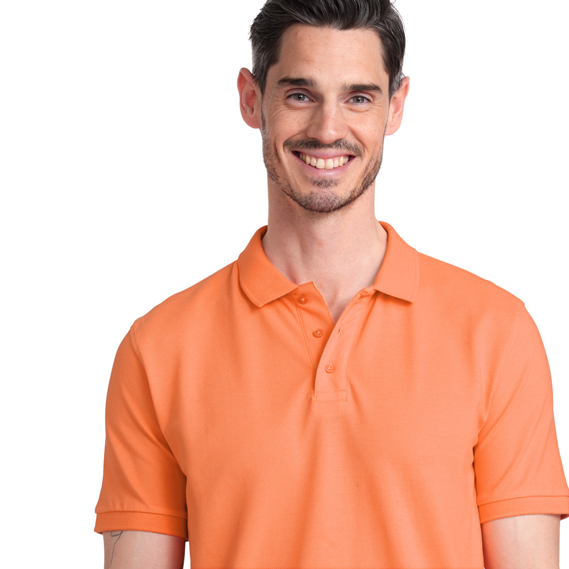 VanVaan Herren Poloshirt in Piqué-Qualität orange