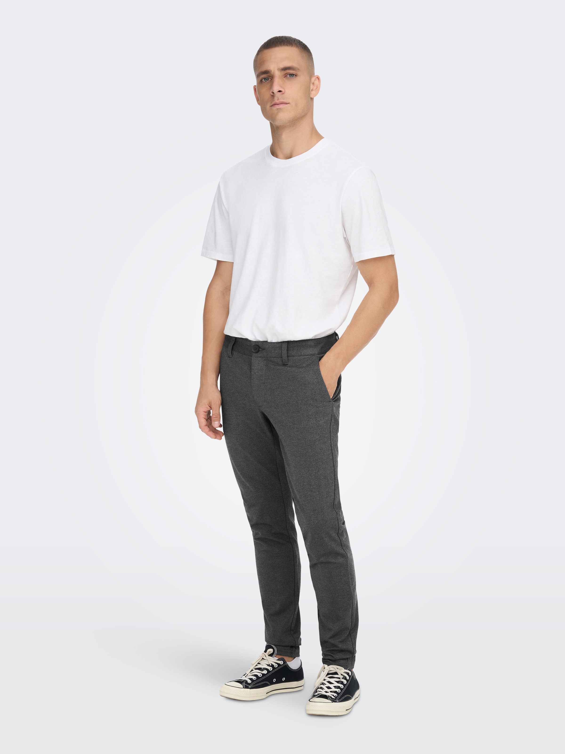 ONLY & SONS Stoffhose  mit leichtem Strukturmuster