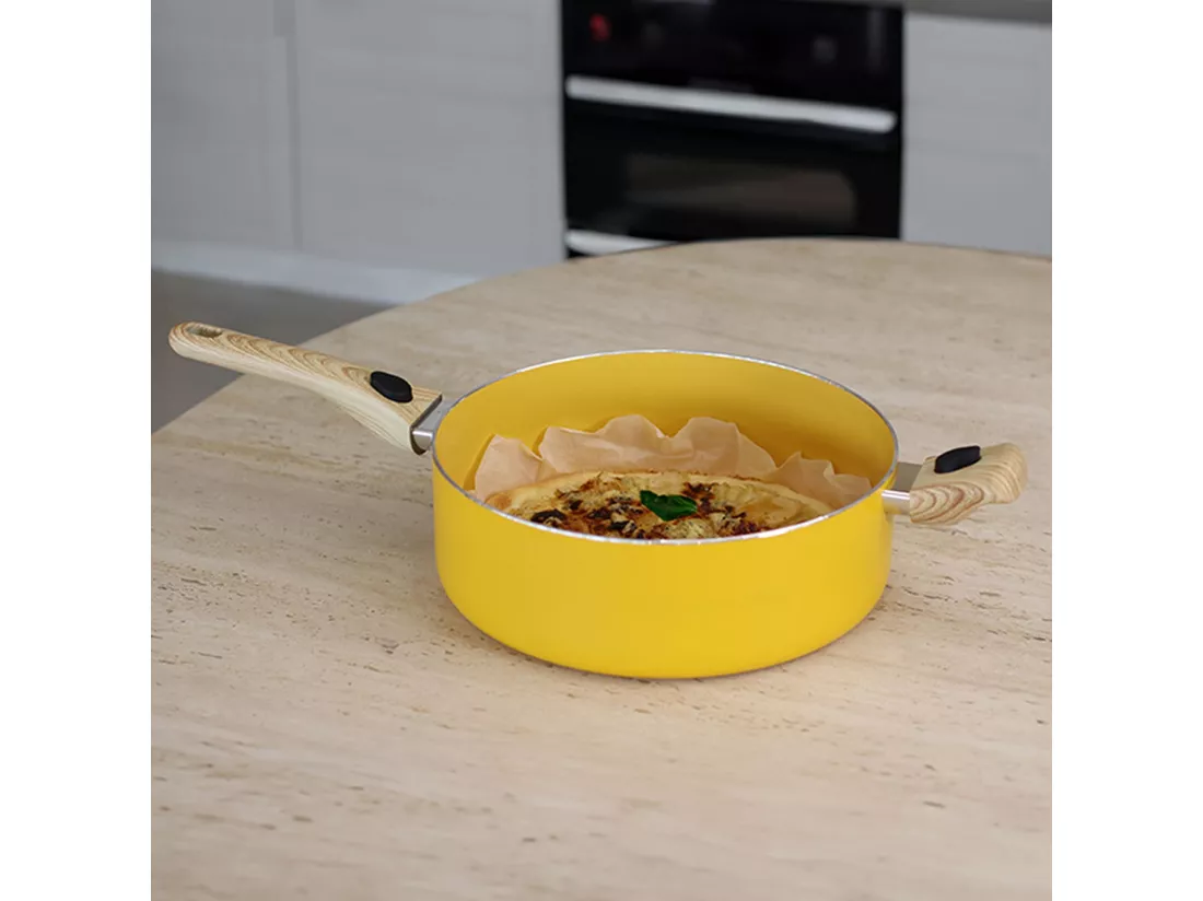 Menastyl - Set Culinaire Multi- Usage Safran 28cm En Aluminium Recycle