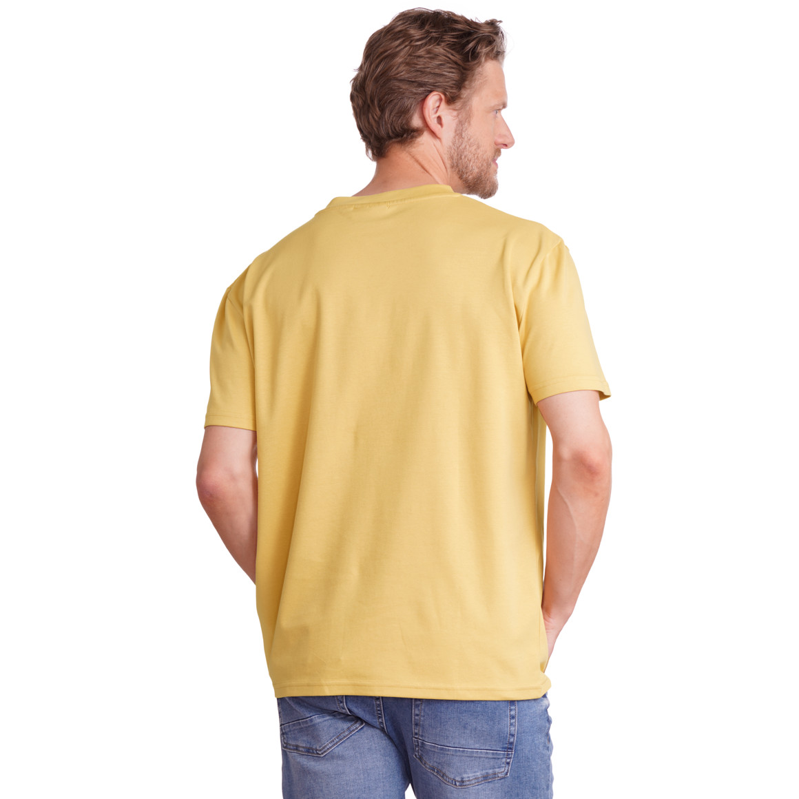 Jonas Nielsen Herren T-Shirt im Oversized-Look hellgelb
