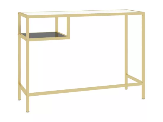 Bureau d'ordinateur Transparent 100x36x74 cm Verre trempé