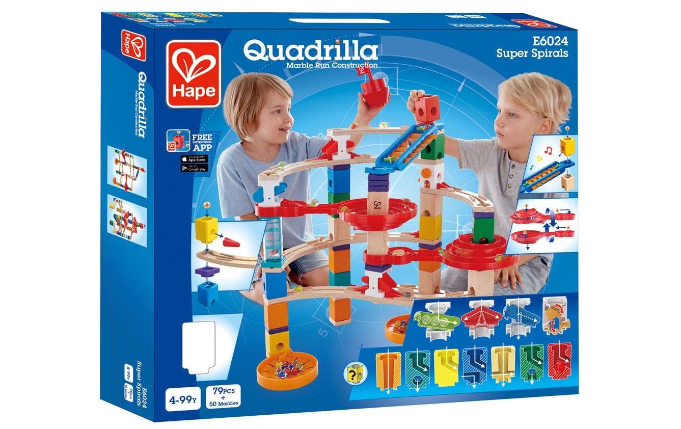 Kugelbahn Quadrilla Super Spiralburg & Endspurt<br>Bundle mit zwei Spielsets