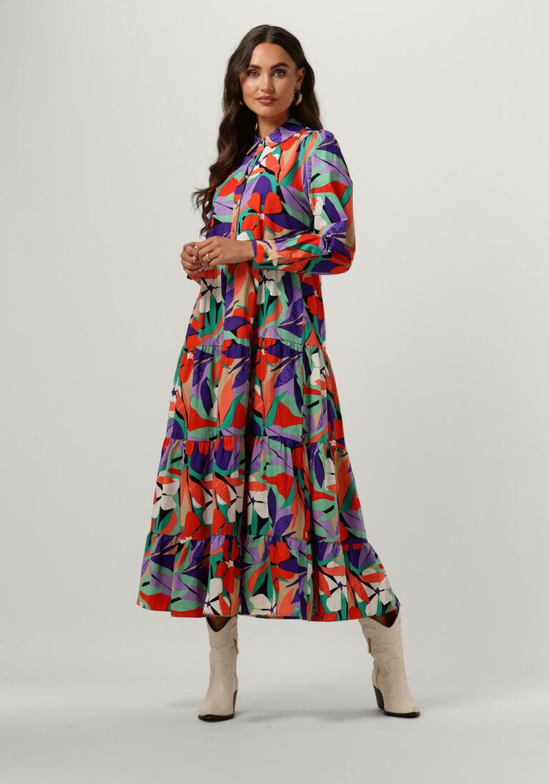 COLOURFUL REBEL multi colourful rebel maxi jurk vianne big flower maxi dress