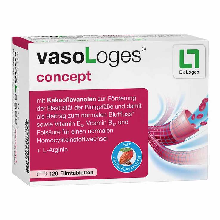 Vasologes concept Filmtabletten, 120 St