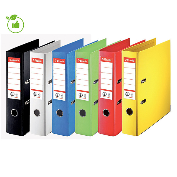 10 classeurs à levier n°1 Power coloris Assortis classique