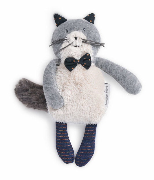 Miniature chat gris clair Fernand Les Moustaches - MOULIN ROTY