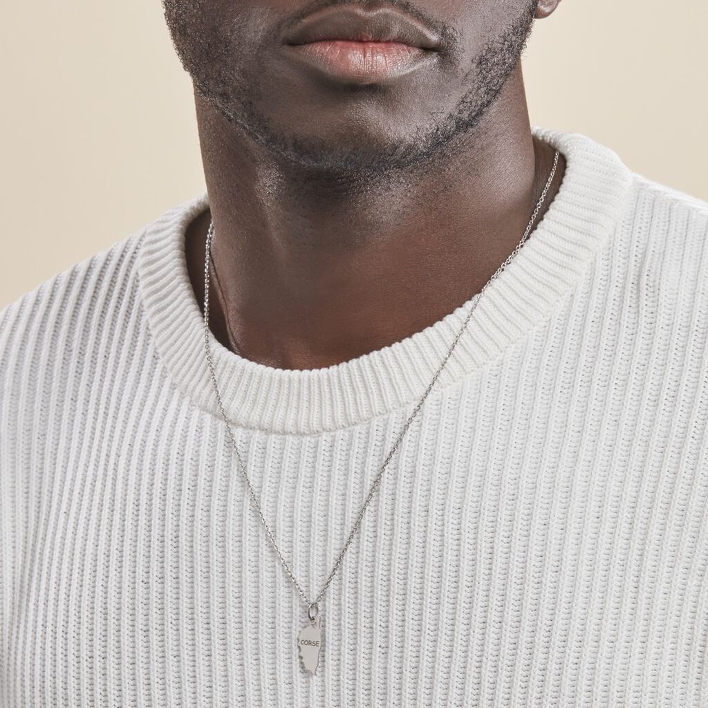 Pendentif Pan Argent Blanc