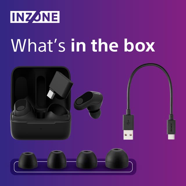 Sony Inzone Buds gaming in-ear høretelefoner (sort)