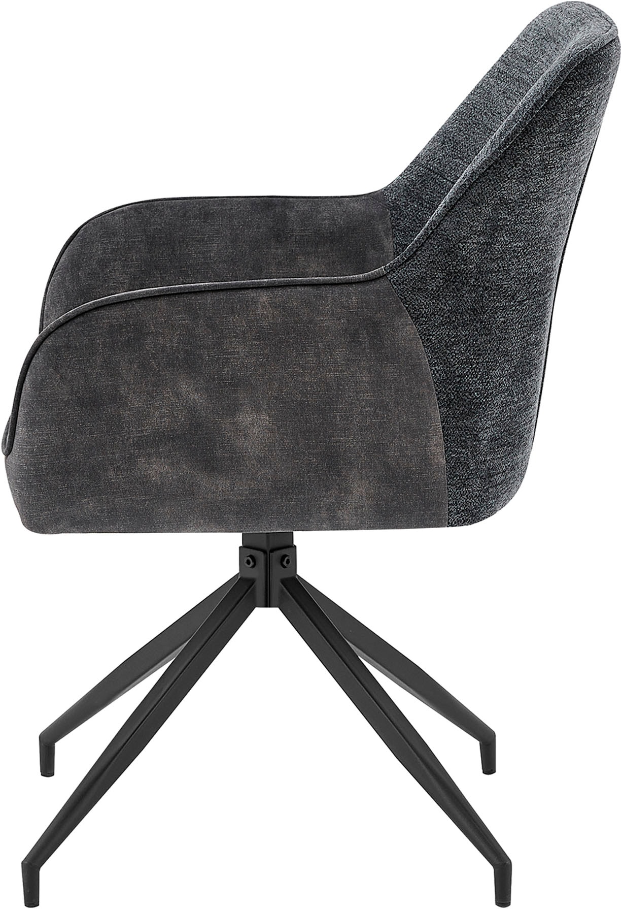 byLIVING Esszimmerstuhl »Jacky 2er-Set« (Set) 2 Stk.drehbarer Stuhl mit Taschenfederkern und moderner Stoffkombination