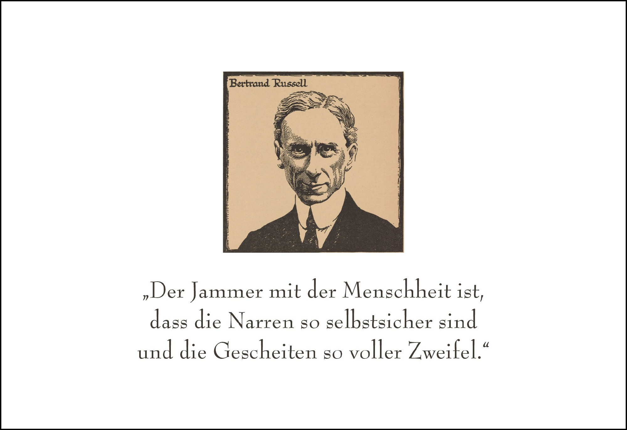 Postkarte 'Der Jammer mit der Menschheit' günstig bestellen