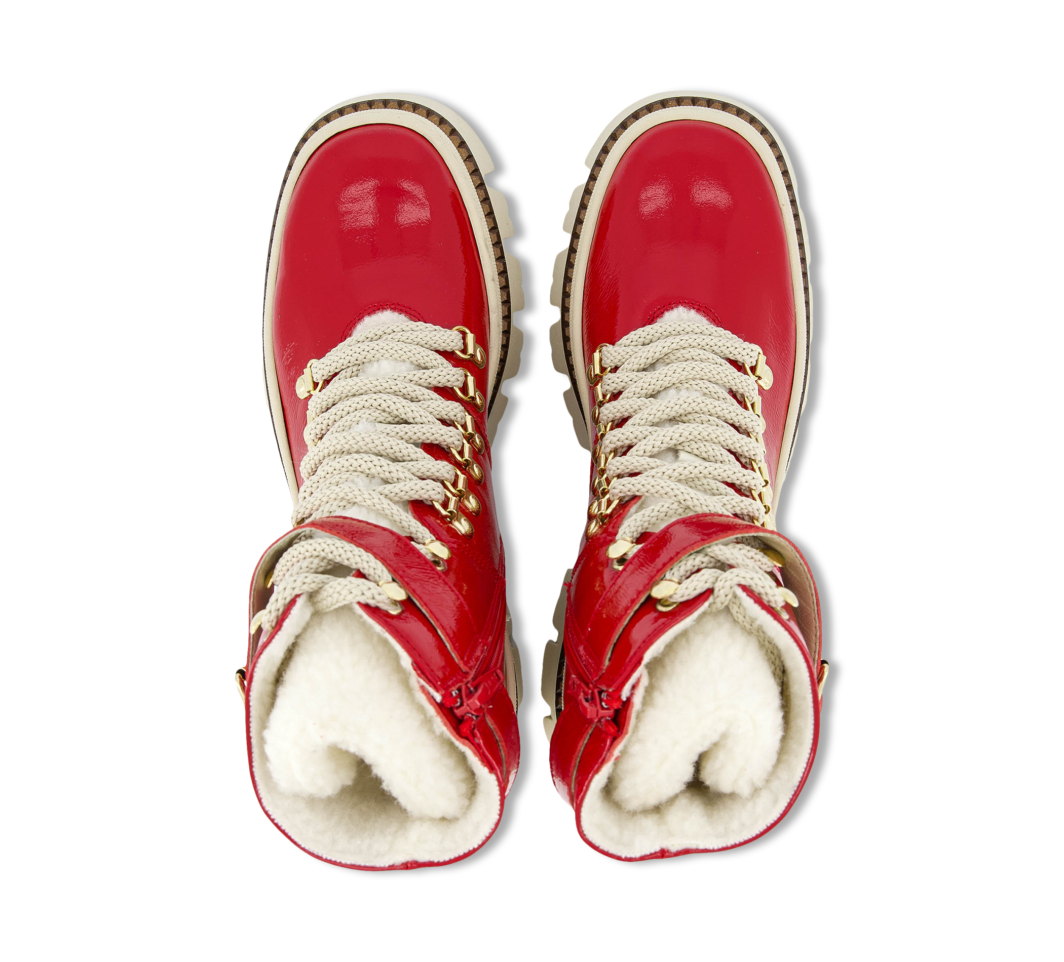 1874 by Walder Schnürstiefel rot
