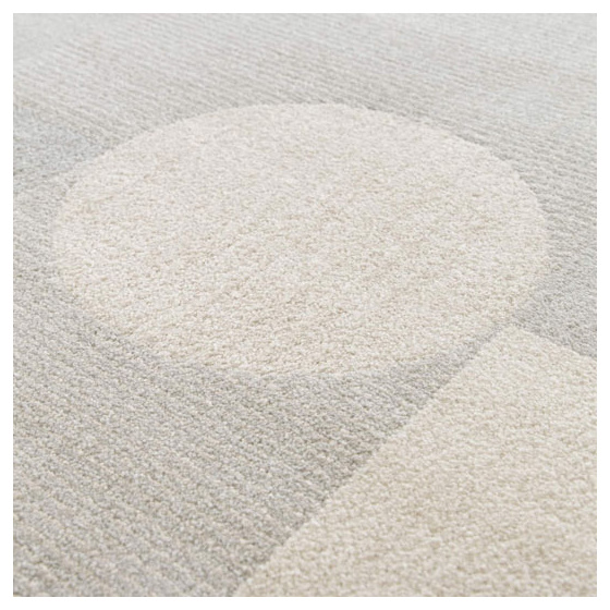 Tapis intérieur géométrique - bauhaus - gris et beige naturel - 120 x 170 cm