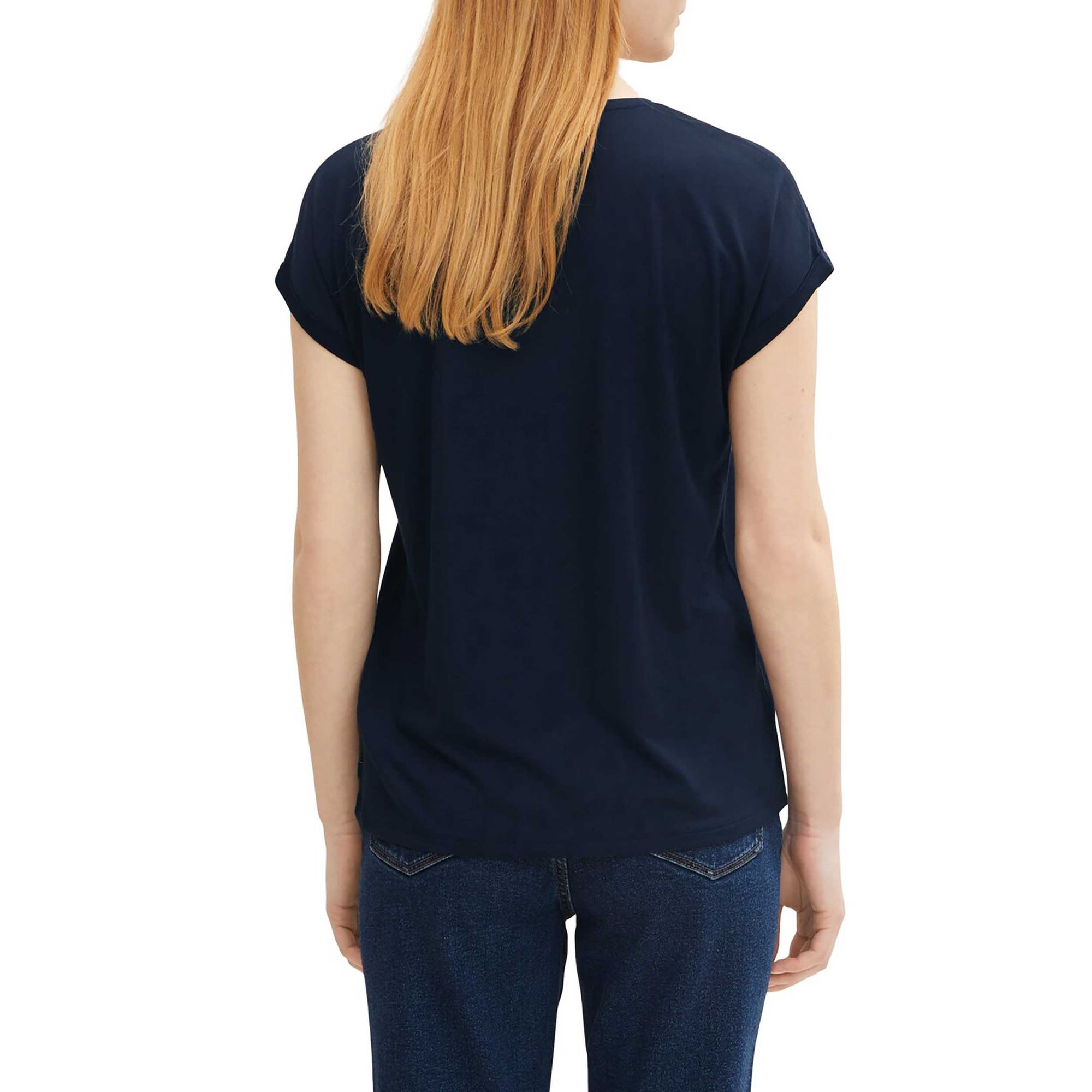 T-shirt Femme bleu marine