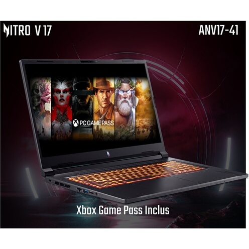 PC portable Acer gaming Nitro V 17 AI ANV17-41-R76N 17,3