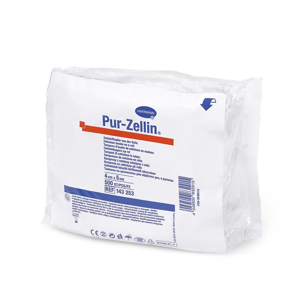 PUR-ZELLIN Tuper 4x5cm unsteril 500 Stk