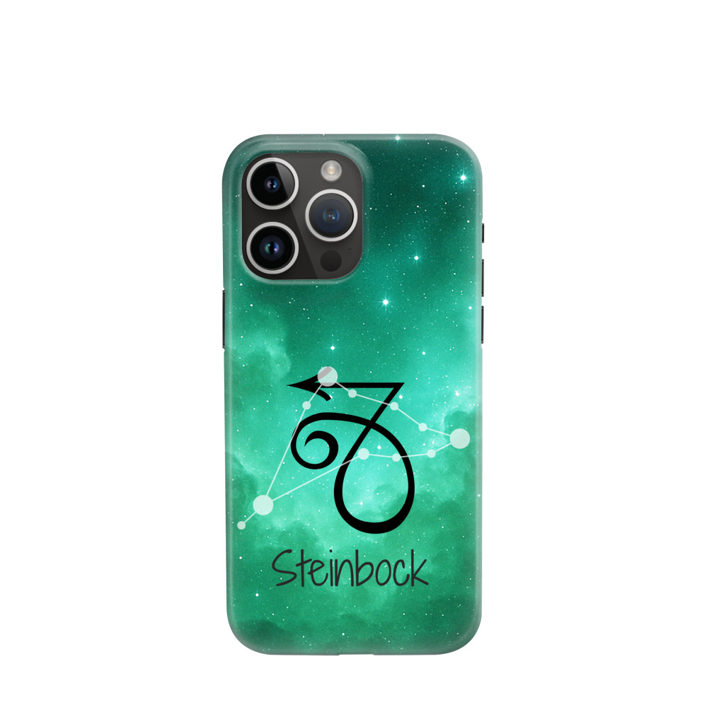 iPhone 14 Pro Max Hybrid (Kunststoff / Gummi) Hülle Steinbock 2 - Grün