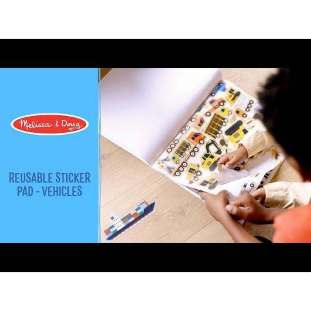 Køb Melissa & Doug Multifarvet Reusable Sticker Pad Køretøjer