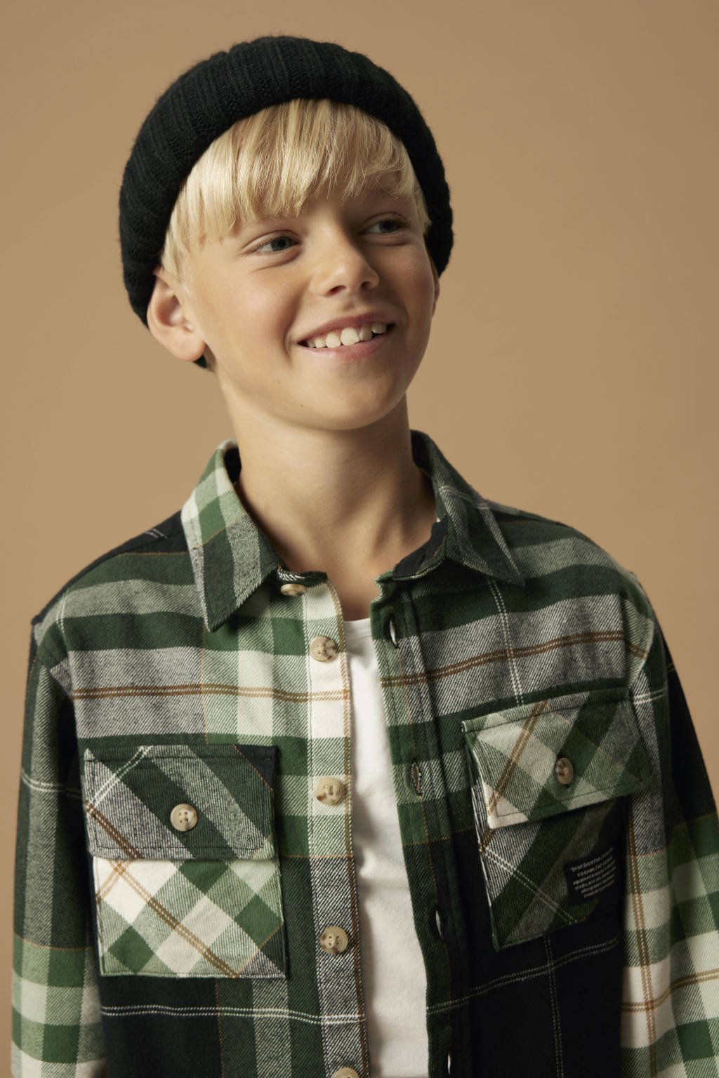 NAME IT KIDS overshirt donkergroen