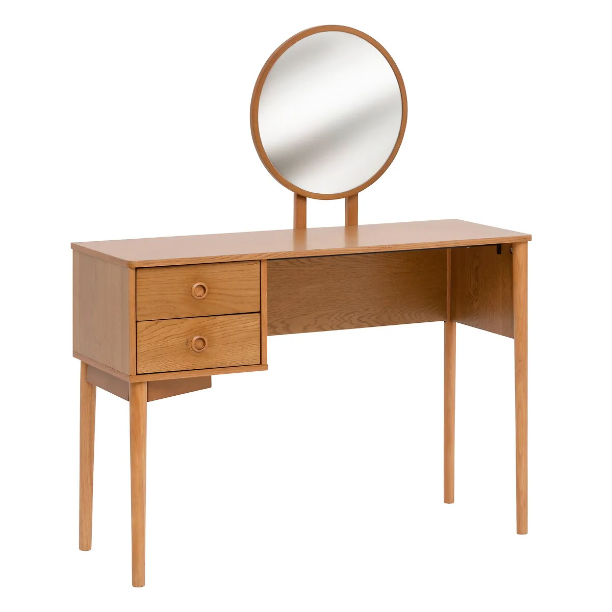 Pegane Coiffeuse avec 2 Tiroirs - Marron