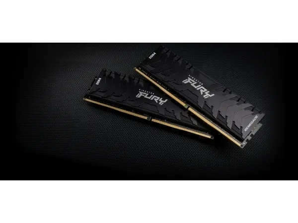 Kingston FURY Renegade - DDR4 - sæt - 16 GB: 2 x 8 GB - DIMM 288-PIN - 5333 MHz / PC4-42600 - CL20 - 1.6 V - ikke bufferet - ikke-ECC - sort