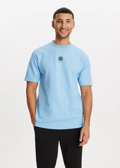 T-shirt met merk logo blauw (BLW.L)