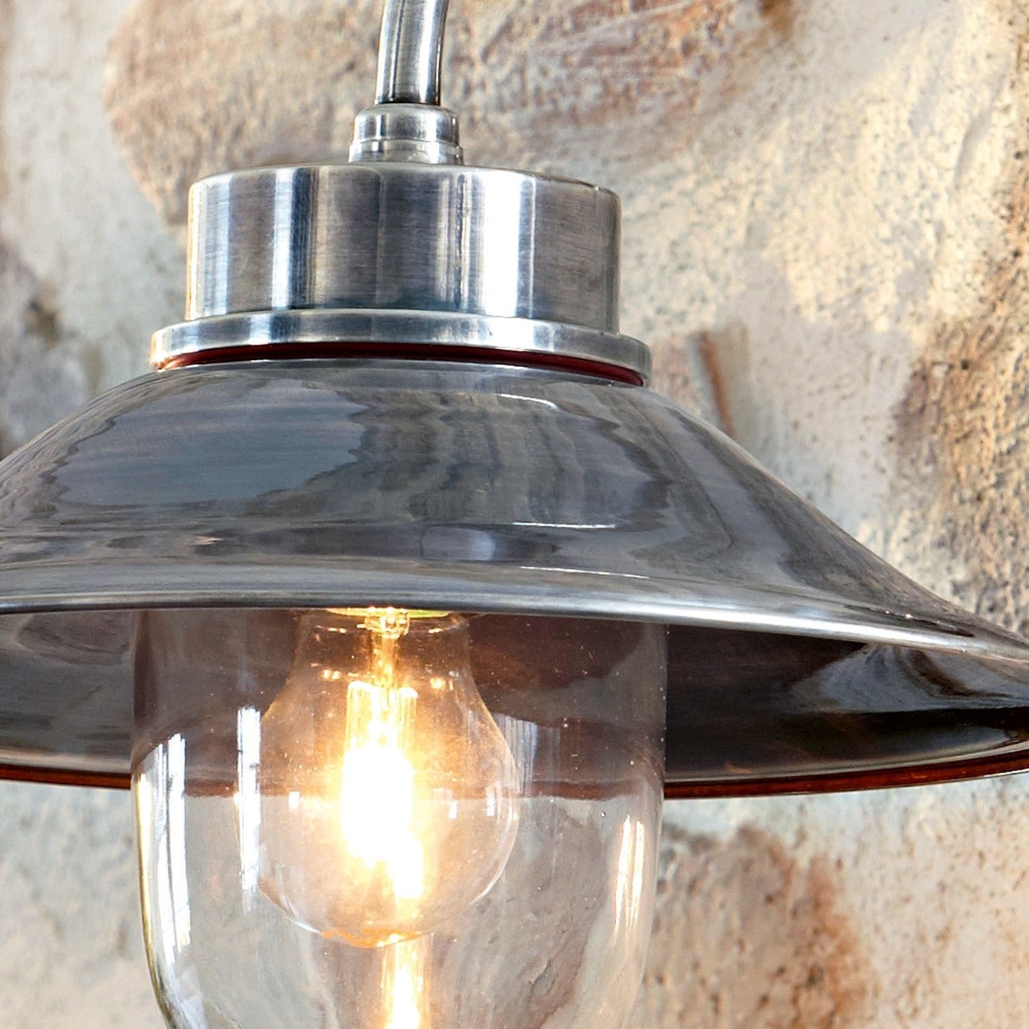 Außenwandlampe Reno antiksilber