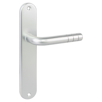 Gamma deurkruk set New York ovaal blind schild aluminium