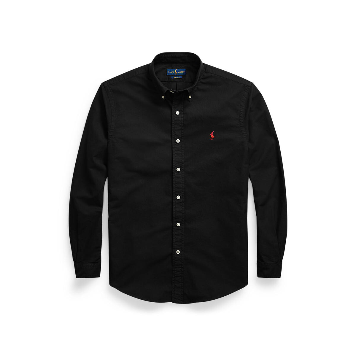 POLO RALPH LAUREN<br>Camisa Oxford elegante, tingida em peça