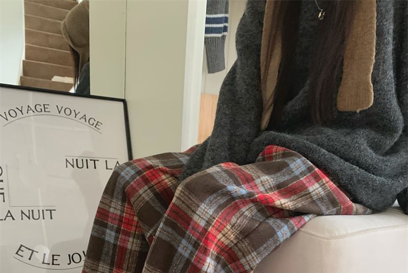 ooit daarna - Geruite wijde broek