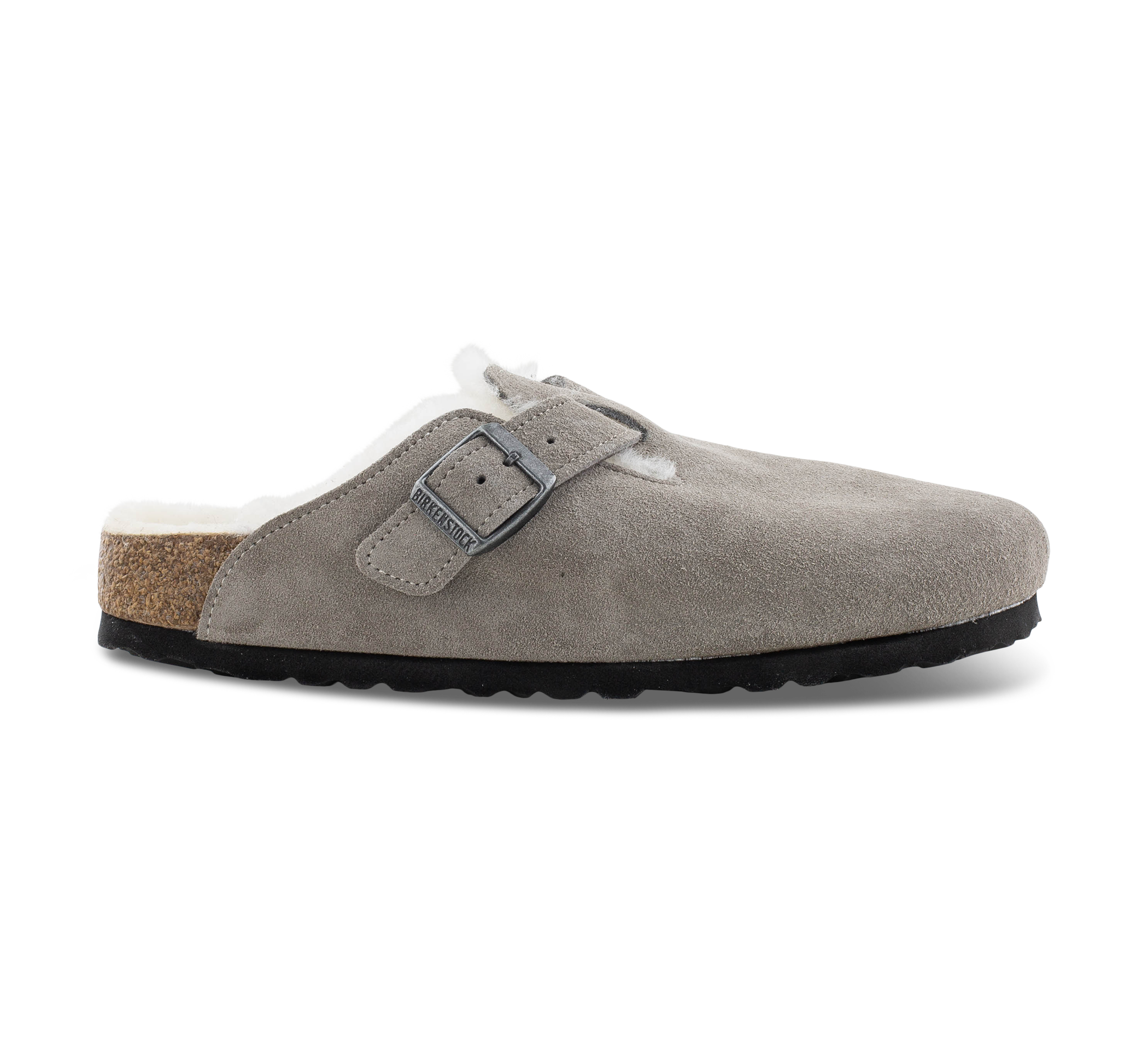 Birkenstock Boston - Geschlossene Hausschuhe grau