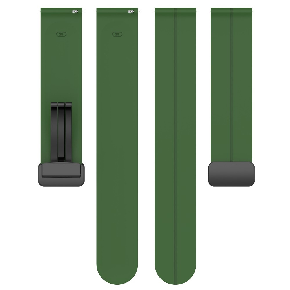 Samsung Galaxy Watch 4 (44mm) Magnet Silikon Armband Split Design (Gelenkumfang: 180 - 220mm) - Grün