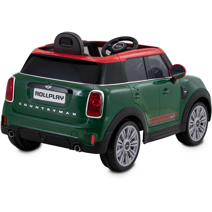 ROLLPLAY MINI COUNTRYMAN 12V Premium Kinderfahrzeug Grün Grün