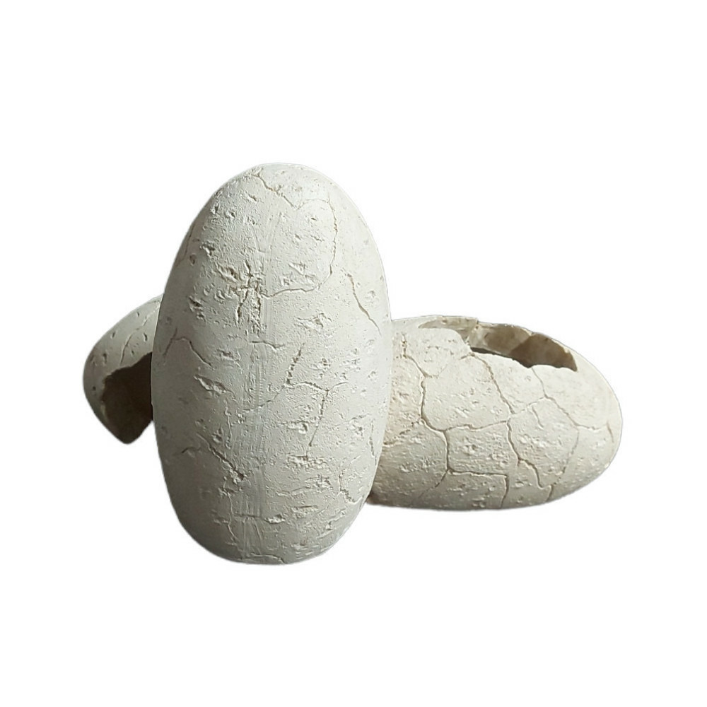 Grotte en motif oeuf 20x13x15cm pour reptiles