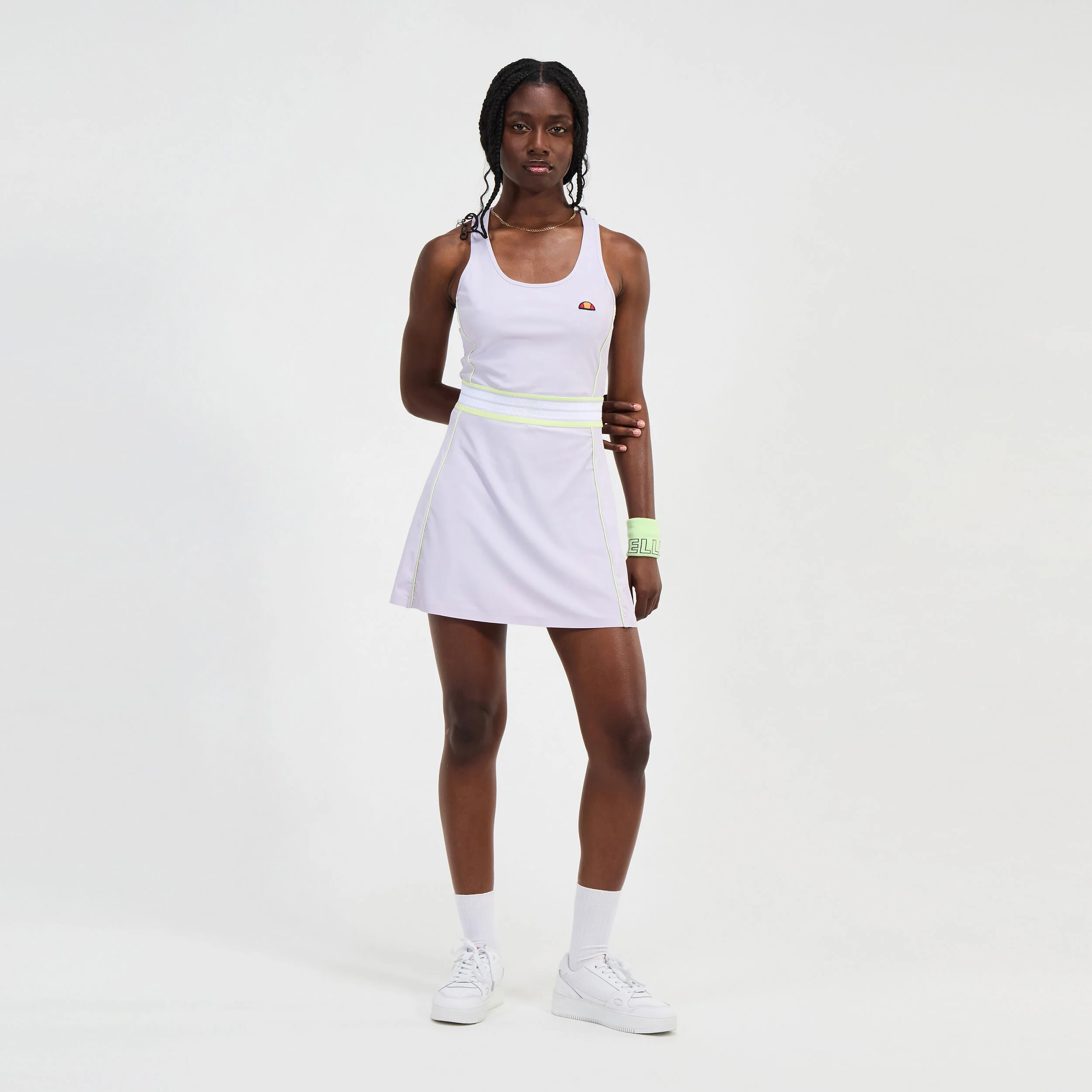 Ellesse Fitzroy Robe Femmes - Lilas , Blanc