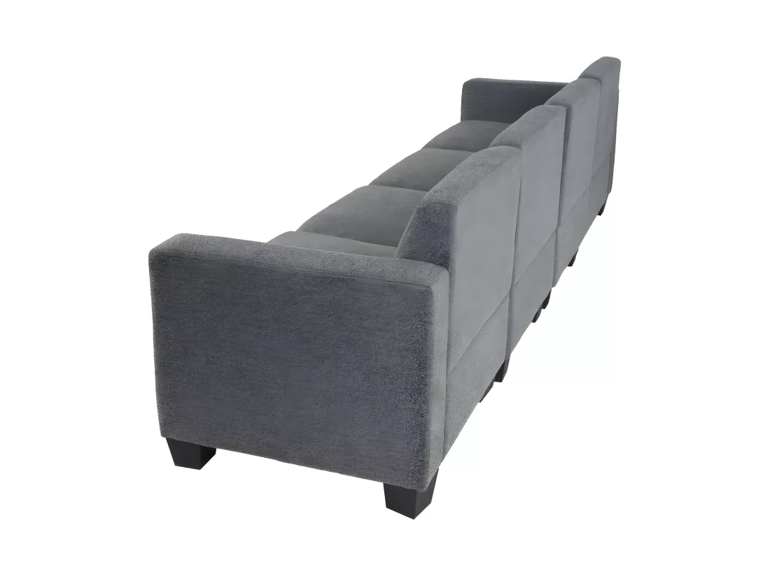 Canapé modulaire 4 places Moncalieri, gris