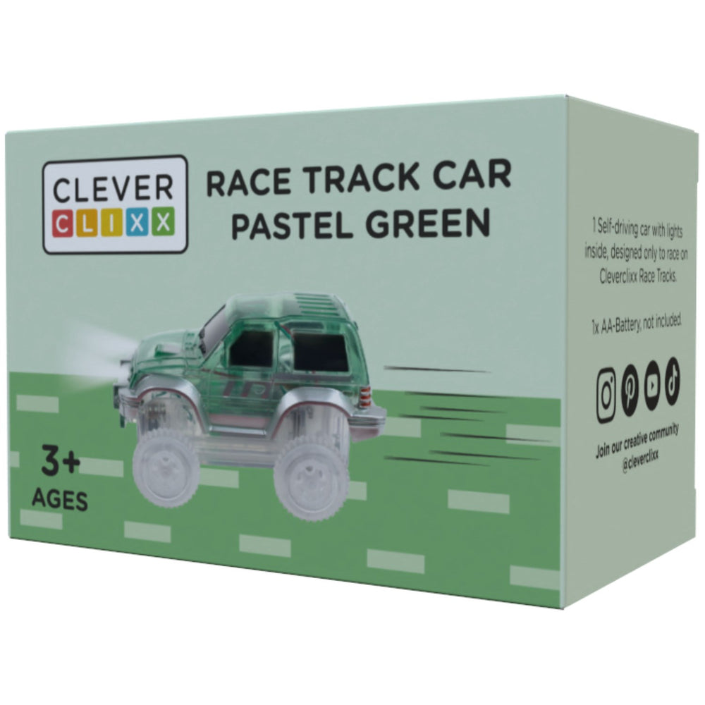 Køb Cleverclixx Pastelgrøn Racerbanebil Pastelgrøn