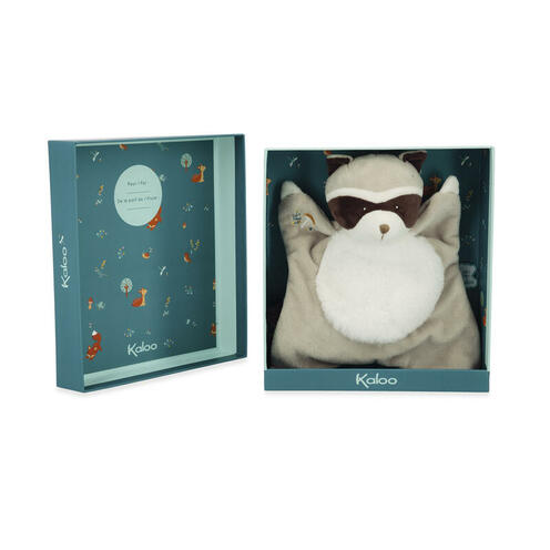 Doudou raton laveur Gaston Fripons - Gris - KALOO