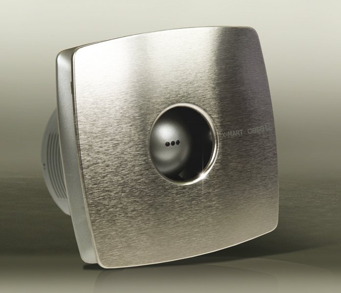 Cata X-mart 10H Axial badkamer ventilator met timer en vochtsensor 15W Ø100mm RVS