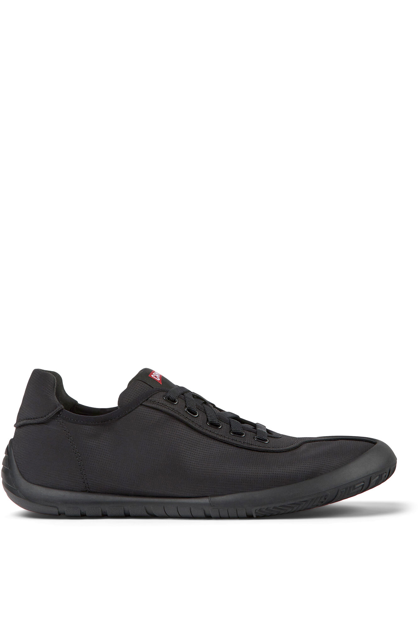 Tênis preto masculino feito com PET reciclado. - preto