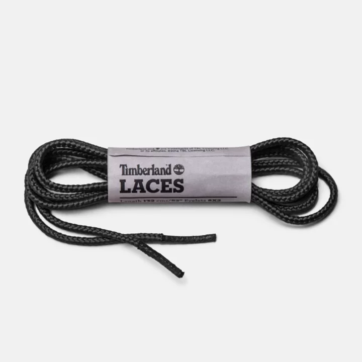 Lacets de rechange ronds en nylon 132 cm en noir