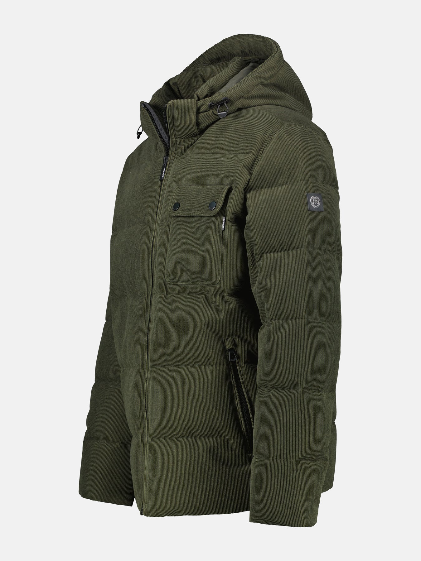 Herren Steppjacke in funktionaler Cord-Optik