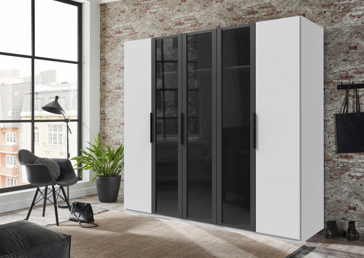 Ti´me Drehtürenschrank 5-trg. LEVEL 36 BLACK E