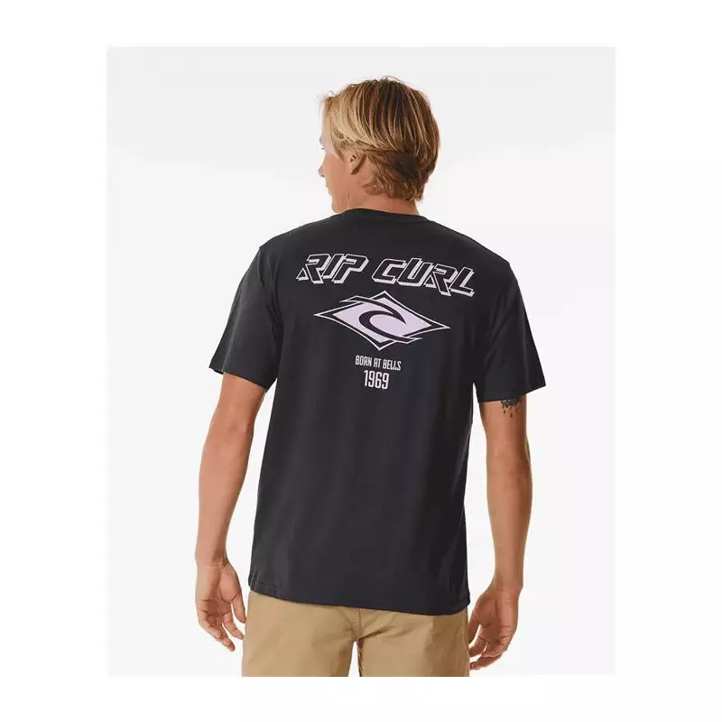 Teeshirt RIPCURL Fade Out Icon Tee Black/Purple