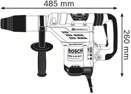 Boorhamer GBH 5DCE (Handgreep, machinedoek, vettube)