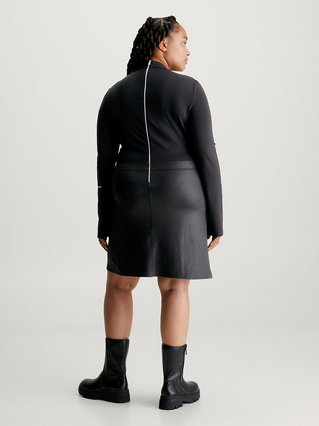 Vestido de malha Milan revestida plus size